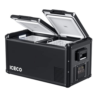 ICECO VL75ProD 36.5" 12V Heavy Duty Fridge and Freezer, Advanced Dual-Zone Functionality, 75 LT, -20°C to +10°C