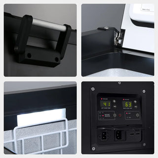 ICECO VL75ProD 36.5" 12V Heavy Duty Fridge and Freezer, Advanced Dual-Zone Functionality, 75 LT, -20°C to +10°C