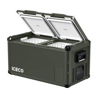 ICECO VL75ProD 36.5" 12V Heavy Duty Fridge and Freezer, Advanced Dual-Zone Functionality, 75 LT, -20°C to +10°C