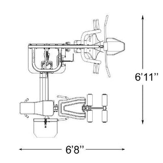 Inflight Fitness 3070S Two-Stack Vanguard, Three Exercise Positions