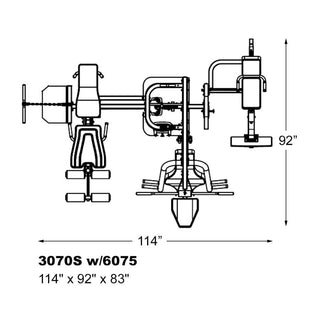 Inflight Fitness 3070S Two-Stack Vanguard, Three Exercise Positions