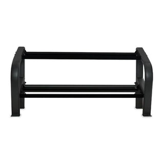Inflight Fitness 5004-550HXP 5-50 lb Hex Rubber Dumbbells Rack, 10 Pair Dumbbell Set