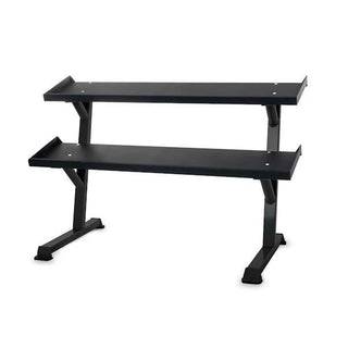 Inflight Fitness 5007-2-550HXP  5-50 lb Rubber Hex Dumbbells And Rack