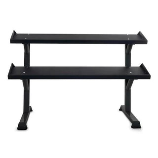 Inflight Fitness 5007-2-550HXP  5-50 lb Rubber Hex Dumbbells And Rack
