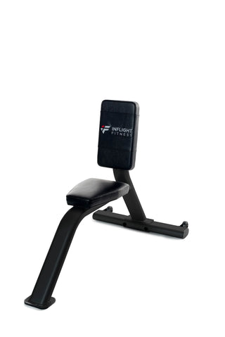 Inflight Fitness 5010 Utility Bench, 2" × 4" Flat-Oval Steel, 55 lbs