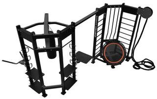 Inflight Fitness SHAPE-S Two-Station Multigym, Dynamic Full-Body Training With Integrated Storage