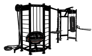 Inflight Fitness SHAPE-S Two-Station Multigym, Dynamic Full-Body Training With Integrated Storage