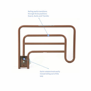 Invacare 6632 Assist Bed Rails Coated Steel