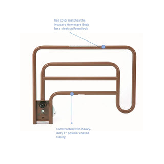 Invacare 6632 Assist Bed Rails Coated Steel