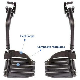 Invacare T422RFAP Tracer IV Heavy Duty Wheelchair 22" x 18" Frame with Fixed Height 