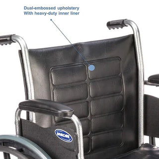 Invacare T4X24RDAP Tracer IV Heavy Duty Wheelchair 24" x 18" Frame with Fixed Height