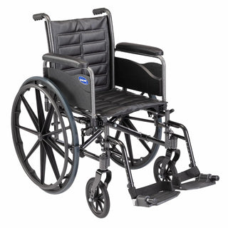 Invacare TREX28PP Tracer EX2 Wheelchair 18" x 16" Frame with Permanent Full-Length Arms 