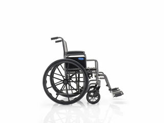 Invacare IEX166DASA Essential EX1 Wheelchair 16" x 16" Seat with Removable Desk-Length Arms