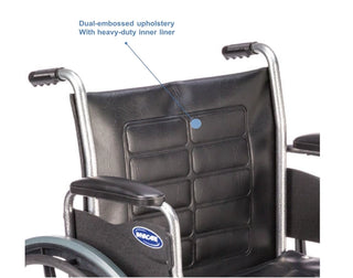 Invacare T420RFAP Tracer IV Heavy-Duty Wheelchair – 20" x 18" Frame with Fixed Height 