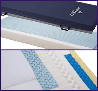 Joerns PrevaMatt Console Bariatric Mattress with 2-Way Stretch Cover and Fire Barrier, 48" W x 80" L x 7" D (800 LB Capacity)