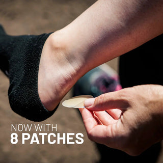 KT Health graphic announcing the 8 patch count of the Blister Treatment Patch box