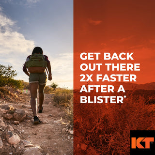 KT Health graphic explaining the Blister Treatment Patch