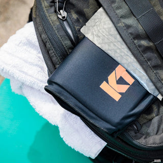 KT Health Ice Sleeve packed in a gym bag