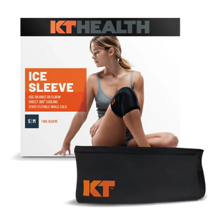 Small and medium size KT Health Ice Sleeve with its storage pouch