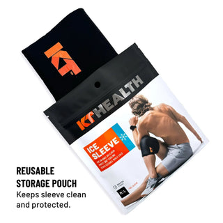 KT Health Ice Sleeve with its included reusable storage pouch