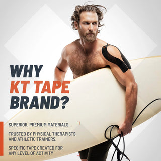 Chart comparing KT Tape Pro Extreme kinesiology tape with other KT Tape lines