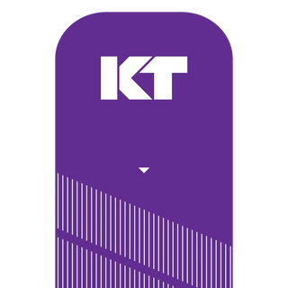Close-up of a KT Tape Pro Epic Purple precut strip