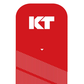 Close-up of a KT Tape Pro Rage Red precut strip