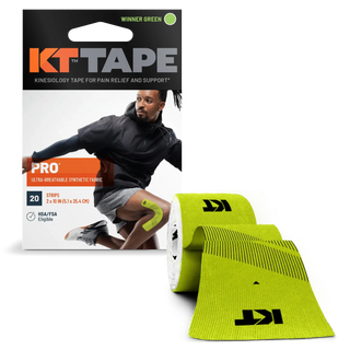KT Tape Pro Winner Green box shown with the tape roll