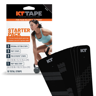 KT Tape Starter Pack kinesiology tape kit retail box in black