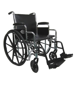 Karman KN-92XW-APT Heavy Duty Bariatric Wheelchair with Removable Arms 20-24 Chrome