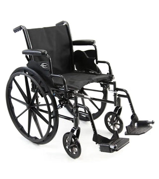 Karman LT-700/LT-800 Series Lightweight Steel Wheelchair 16"-20" Silver Vein