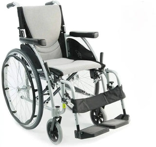 Karman S-ERGO115F Ultra Lightweight Ergonomic Wheelchair with Mag Wheels 16"-20" Swing Away Footrest