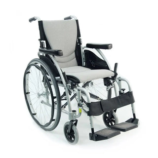 Karman S-ERGO125F Ultra Lightweight Ergonomic Wheelchair with Flip-Back Arms 16"-18" Swing Away Footrest
