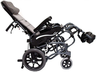 Karman VIP515 Tilt in Space Lightweight Reclining Wheelchair 16"-18" Flip-Back Arms