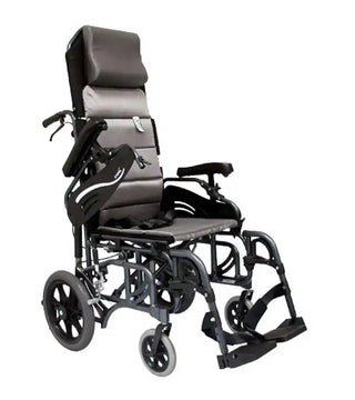 Karman VIP515 Tilt in Space Lightweight Reclining Wheelchair 16"-18" Flip-Back Arms