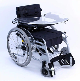 Karman XO-101 Manual Push-Power Assist Standing Wheelchair 16"-18" Arctic Silver

