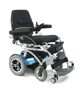 Karman XO-202 Full Power Stand Up Wheelchair 16"-18" Arctic Blue with Memory Foam