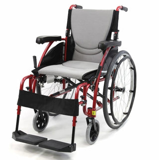 Karman S-ERGO115Q Ultra Lightweight Ergonomic Wheelchair with Quick Release Wheels 16"-20" Swing Away Footrest