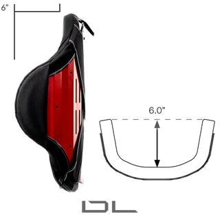Ki Mobility Axiom Backs with measurements on a white background
