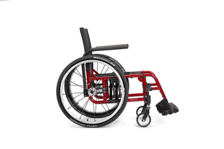 Ki Mobility Catalyst 5 (K0005) Ultra-Lightweight Folding Manuel Wheelchair on a white background