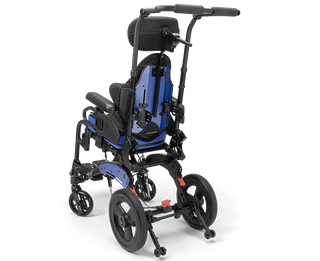 Ki Mobility Little Wave Flip (E1233, E1161) Pediatric Tilt Wheelchair with a white background
