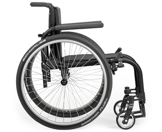 Ki Mobility Rogue ALX (K0005, E1235) Manual Ultra-Lightweight Rigid Wheelchair on a white background