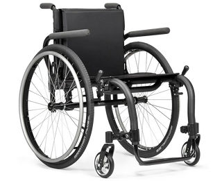 Ki Mobility Rogue ALX (K0005, E1235) Manual Ultra-Lightweight Rigid Wheelchair on a white background