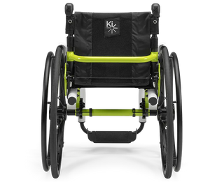 Ki Mobility Rogue XP (K0005,E1235,E1237) Ultra-Lightweight Pediatric Wheelchair with visible brand logo on a white background