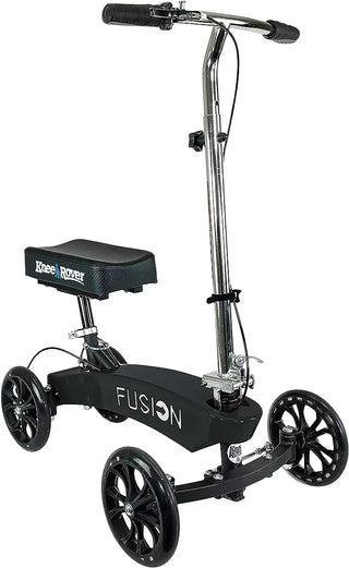 KneeRover F-11 Fusion Knee Scooter  with a seat and wheels on a white background