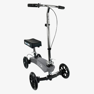 KneeRover F-11 Fusion Knee Scooter with a step platform on a white background