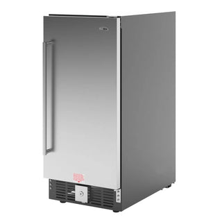 Stainless steel KoolMore KM-BIR3C-SS Built-In Refrigerator and Beverage Cooler on a white background