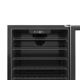 KoolMore KM-BIR5C-GD Built-In Refrigerator and Beverage Cooler with digital display on a white background