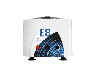 Front view of the LW Scientific E8 Portafuge with variable speed controls