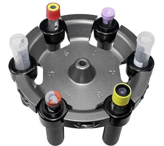 LW Scientific MXU swing-out rotor loaded with sample tubes